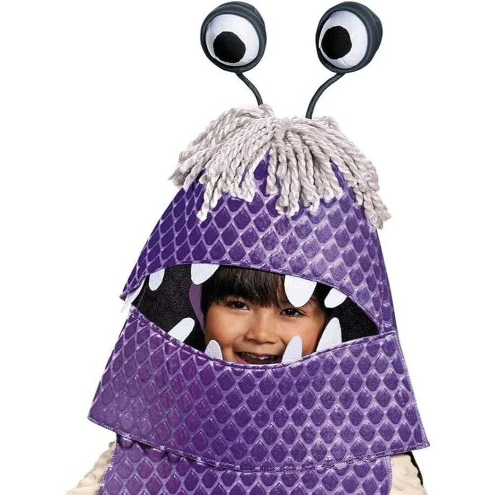 Disney Monsters Inc. Boo Purple Monster Halloween Headpiece Kids M 3T-4T NEW - Picture 3 of 6